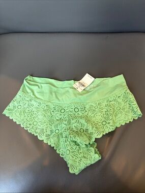 Women's Lace Cheeky Panty - Green
